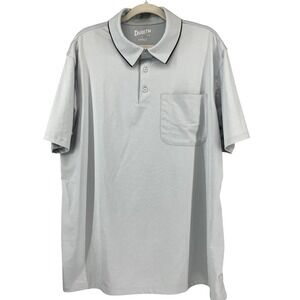 Men's Duluth Trading Pressure Cooker Standard Fit Light Gray Polo Size Large NWT